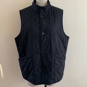 Coach Quilted Black Vest. Size Large